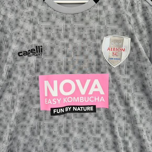 Albion SC San Diego Jersey Mens XXL Capelli Sport NWT Short Sleeve Gray - Picture 3 of 11